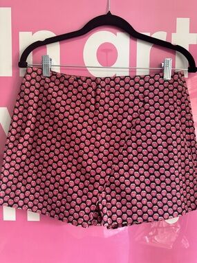 Zara Pink Polka Dot Bermuda Shorts